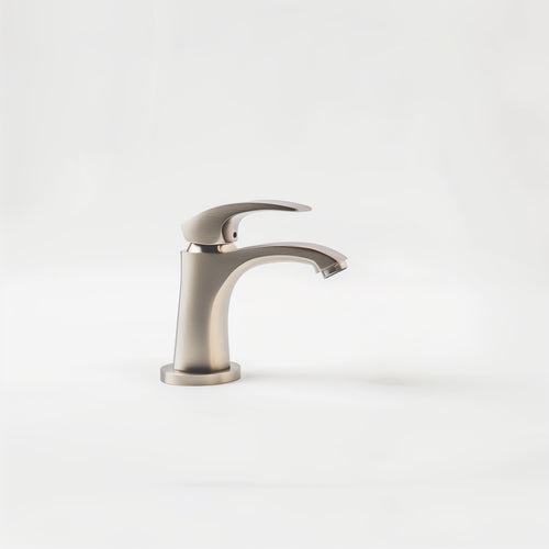 Single-Handle Bathroom Faucet – Brushed Nickel Finish