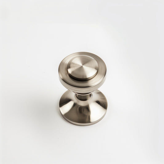 Solid Steel Cabinet Knob – Brushed Nickel Finish